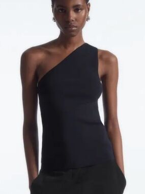 COS asymmetric tank top size small